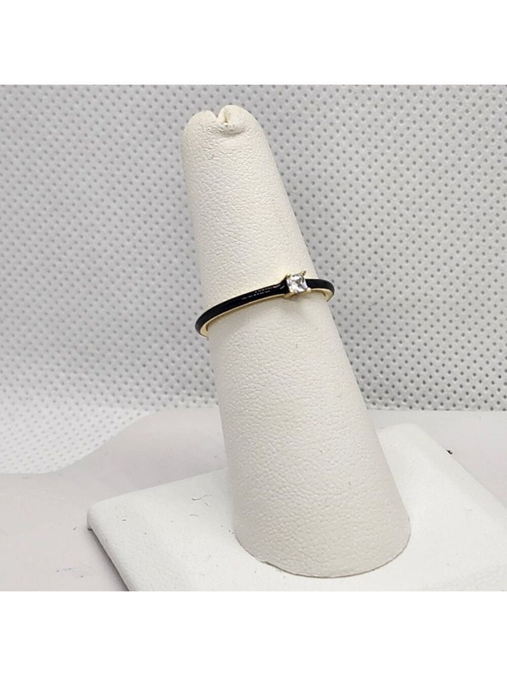 Brand New Sterling Silver 925 BLACK enamel Ring / band